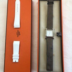 Hermes Stainless Steel Heure H Ladies Watch HH1.510